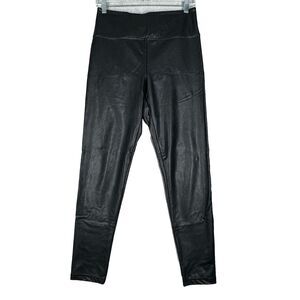 Boston Proper Pants Women Small Black Skinny Faux Leather Legging Rocker Edgy‎